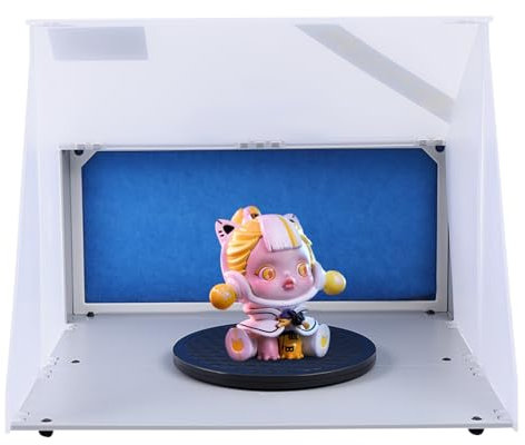 PurpleMinder Airbrush Absauganlage 3 m³/min, nur 47 dB, Farbnebel Absauganlage Absaugsystem Mini Absauganlage Tragbar Spritzkabine zur Absaugung von Farbe Farbnebel Sprühnebel, Filter erweiterbar