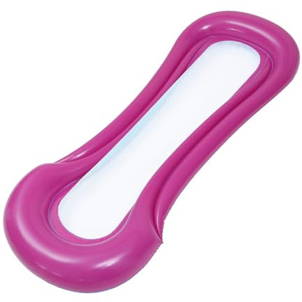 ERINGOGO Colchón Inflable Rojo Portátil para Piscina Cama Flotante y Ligera para Diversión Acuática y Relajación El Agua