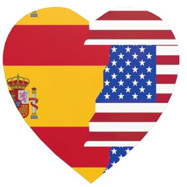 Bandiera americana della Spagna che stampa magneti decorativi per frigorifero, magneti sveglio del frigorifero per l'armadio, lavagna dell'ufficio