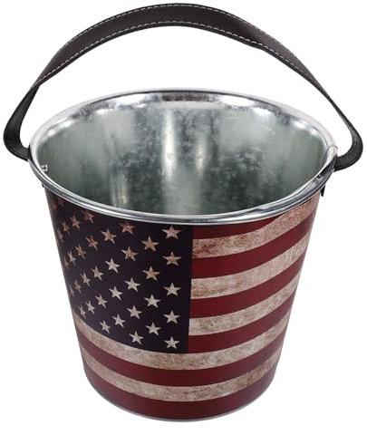 Cabilock Vintage Eiswürfelbehälter aus Robuster Eiskübel für Getränke Kratzfest für Partys Rustikaler Kühlbehälter für Wein und Cocktails