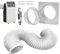 Tuyau d'évacuation pour sèche-linge - Accessoire pour climatiseur mobile, évacuation de fenêtre, raccord de rechange mural pour système de ventilation et de recirculation