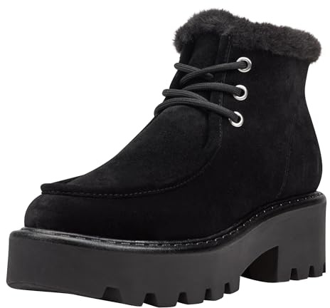 Marc Fisher LTD Women's Percy Ankle Boot, Black Suede 001, 7.5 UK