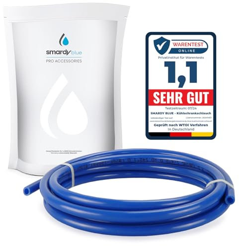 smardy Tubo da 3 metri da 6,35 mm (1/4) blu per frigorifero, filtro dell'acqua a osmosi inversa, tubo per acquario