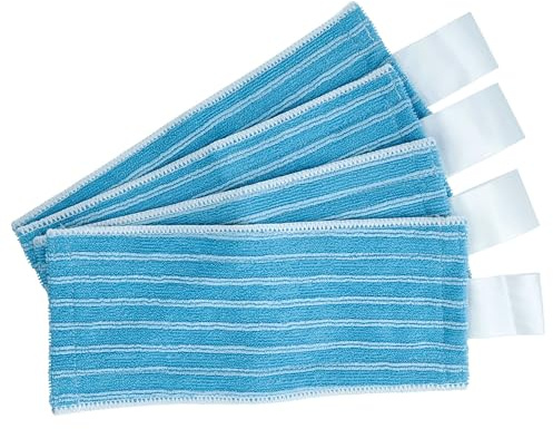 vhbw 4x Wischtuch kompatibel mit Philips Power Pro Aqua FC6409/01 | FC6408/01 Staubsauger