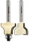 Axcaliber Bearing Guided Sash Bar Ovolo Cutter Set