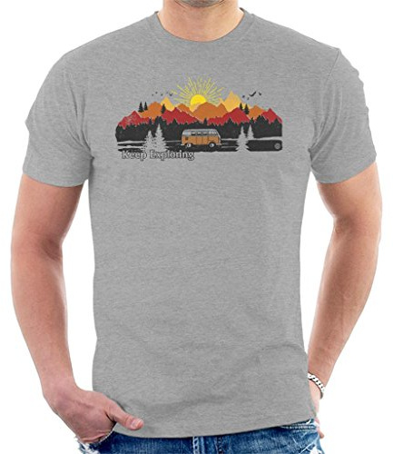 Volkswagen Camper Mountain Sunrise Men's T-Shirt