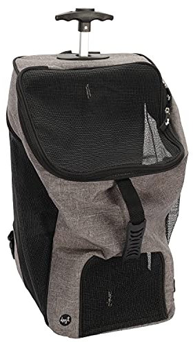 Dogit Explorer, Rucksack mit Rollen für Hunde, grau