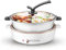 Hot Pot Olla Caliente eléctrica 5 litros 1300W, limas Ajustables para Shabu Shabu, Olla Caliente con Tapa divisoria y Vidrio y Fideos para cocinar
