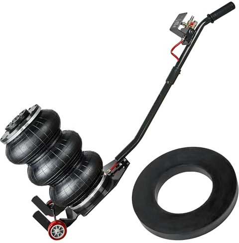 Gato neumático - Elevación 150-400mm - Gato de Aire para Coche 6-10Bar - Capacidad de Carga 4 toneladas - 4000KG