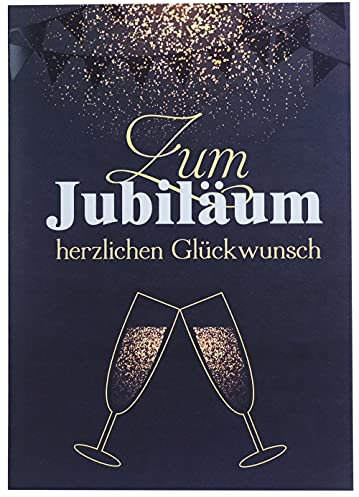 Jubiläumskarte Jubiläum Karte A5 Glückwunschkarte zum Jubiläum herzlichen Glückwunsch Motiv Jubiläumsfeier Hochzeit Jubiläum Fima Unternehmen