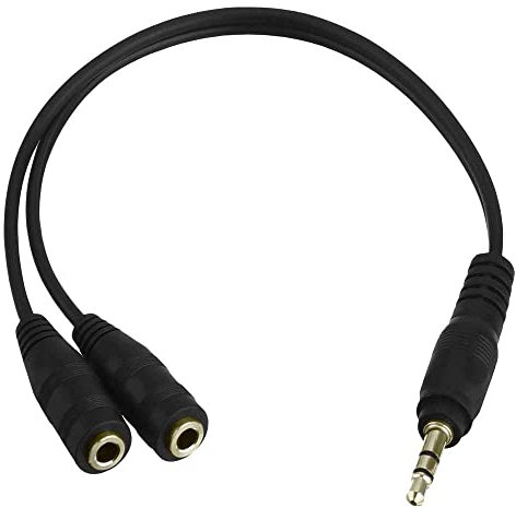 OcioDual Cable Audio, Adaptador Jack Cable de Audio Estéreo Duplicador de Sonido para PC, Smartphones, Altavoces, Auriculares, Cable Divisor de Audio, Cable Doble Jack, Cable Jack 3.5