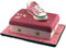 Jacobi Decor Tortendekoration Kindergeburtstag | Motivtorte Sneakers-Spardose rosa | Kuchen und Torten schnell und einfach dekoriert