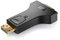 deleyCON 4K Adaptateur DisplayPort vers DVI Convertisseur 1080P 4K - (pour Moniteur/Projecteur) Connecteur DisplayPort vers Prise DVI - pour DP Ordinateur/PC vers DVI Moniteur/Projecteur - Noir