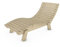 TUGA - Holztech Gartenliege Relaxliege Liege - Franzi Breite (Fichte) 80cm Einstiegshöhe 50cm