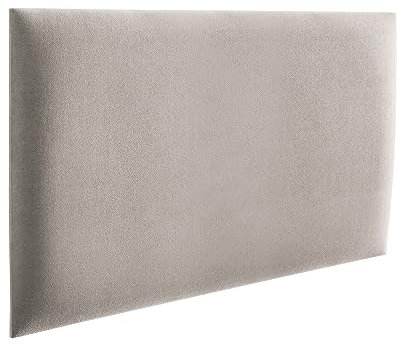 RAVIO Panneaux muraux rembourrés | Lambris 3D avec Mousse | Coussin Mural comme tête de lit pour lit | Decoration Murale pour Chambre, Chambre d'enfant, Bureau, Couloir | Beige, 50 x 30 cm