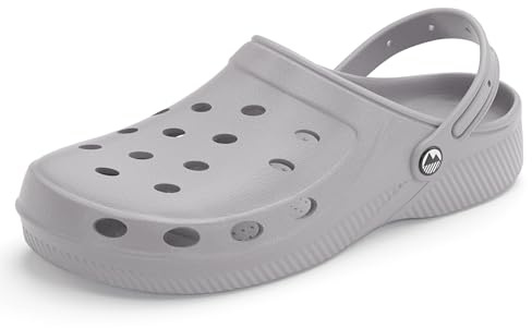 Lakeland Active Men's Silloth Lightweight Ventilated Clogs - Grey - 8 UK