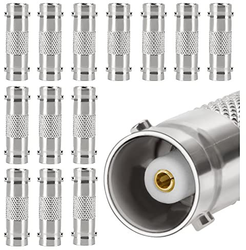 KUOQIY 13 Stücke BNC-Buchse auf Buchse Kupplung Adapter, für CCTV-Kamera, Video, SDI-Kabel, Verbindung Verlängerung, Silber