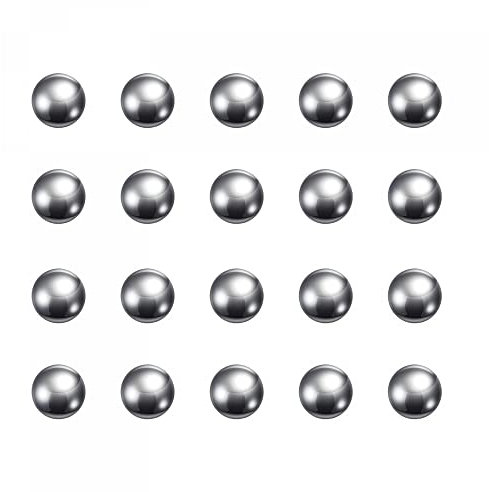 sourcing map 200pcs 9.5mm Carbon Steel Bearing Balls Precision Polished