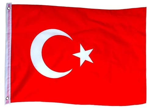 Murago - Türkei Fahne ca.150x90 cm mit Metallösen Türkische Hiss Flagge Ösen Flaggen Türkiye Bayrak ca. 90x150cm Turkey