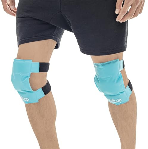 2 x Ghiaccio Gel Riutilizzabile caldo e freddo. (Fascia di Compressione). Borsa Ghiaccio freezer e Microonde. Ghiaccio ginocchiera ortopedica (legamenti, menisco) Cuscinetti terapia caldo/freddo.