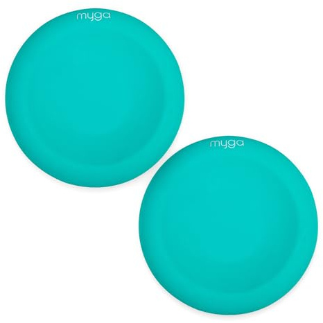 Myga Yoga Silikon Jelly Stützkissen für Hände, Handgelenke, Ellenbogen, Knie und Knöchel | runde und rutschfeste Yoga Knieunterlage | 15 cm