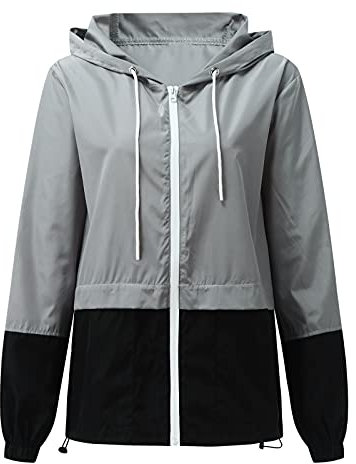 Regenjacke Damen Jack Wasserdicht Atmungsaktiv Leicht Fahrrad Übergangsjacke Regenponcho Ultraleicht Leichte Windjacke Outdoorjacke Winddicht Wetterfest Jacke Laufjacke Softshelljacke Für Frauen
