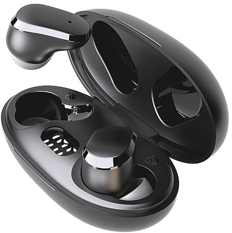 N NEWTOP Cuffie AB23 Auricolari Bluetooth Universali IN-EAR Stereo Wireless Super Bassi Gaming Musica Lavoro per Smartphone Tablet Notebook PC Samsung Huawei Xiaomi Realme Asus OPPO (Nero)