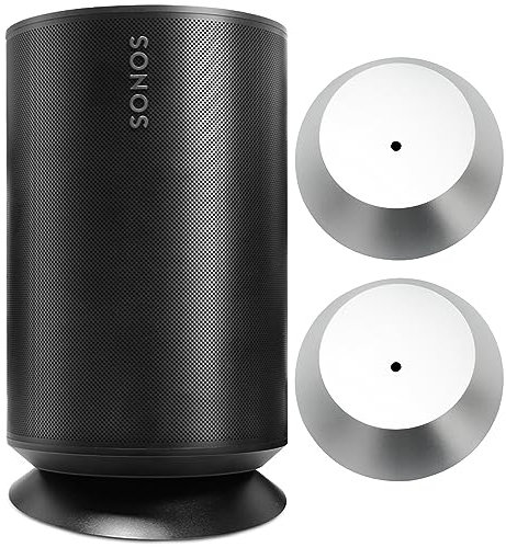 Aokicase For Sonos Era 100 Holder Sonos Era 100 Desktop Mount Stand Accessories with Integrated Cable Management, Smart Home Speaker Accessory Rack (Sonos Era 100, Silver, YT) 2 Pieces