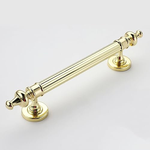 Vintage Style Door Pull Handle for One Side, Metal Sliding Barn Door Handle Replacement, Interior Home Decoration for Wood/Pocket/French Door (Color : Gold, Size : 25cm/9 7/8 Length)