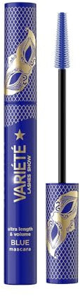 Eveline Cosmetics Variété Deep Blue Mascara - Verlängernd & Voluminös - 24-Stunden-Halt mit Silikonbürste