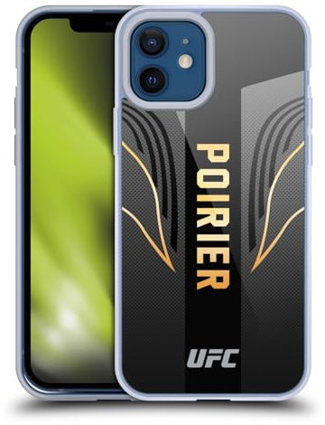 Head Case Designs Offizielle UFC Kampfausrüstung Dustin Poirier Gelhülle [Militärischer Schutzgrad] Kompatibel Mit Apple iPhone 12 / iPhone 12 Pro Und Kompatibel Mit MagSafe