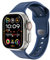 LULULOOK FKM Sport Correa Pulsera para Apple Watch ultra 2 49mm 46mm 45mm 44mm 42mm pulsera de reemplazo de hebillas impermeables para iWatch series 10 9 8 7 se 6 5 3 2 1(Azul marino)