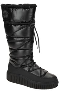 s.Oliver Damen Schnürstiefel ohne Absatz Wasserabweisend Vegan, Schwarz (Black), 40 EU