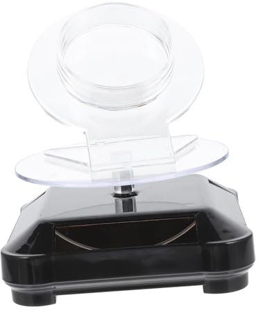 Holibanna 1 Set Schmuckständer 360-Grad-Drehung Armband-Display Drehteller Displayständer Solar-Drehständer 360-Grad-Displayständer Schmuckständer Uhr Kunststoff Zum Drehen
