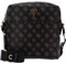 GUESS Torino Top Zip Crossbody Flat Dark Brown/Ochre