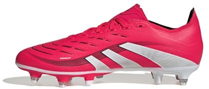 adidas Predator League Soft Ground Football Boots, Botas de fútbol Unisex Adulto, Lucid Red/Cloud White/Core Black, 40 2/3 EU