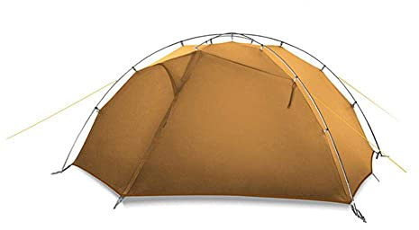 Campingzelt, Zelt 2 s, Wind- und regensicheres Campingzelt, 15D-Silikon, für Outdoor-Wanderungen, Reisezelt