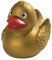 Gold Ente - unifarbene Enten in gold - Quietscheente - Badeente - ca. 7,5 cm gross