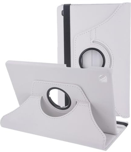 Funda Rotatoria 360° Polipiel para Samsung Galaxy Tab A7 10,4 (SM-T500 - T507 - T505), Carcasa Protector, Blanco