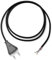 Lightstock Textilkabel-Lampenzuleitung (H03VV-F 2x0,75mm²) mit Eurotecker, Schwarz, 1.8 Meter