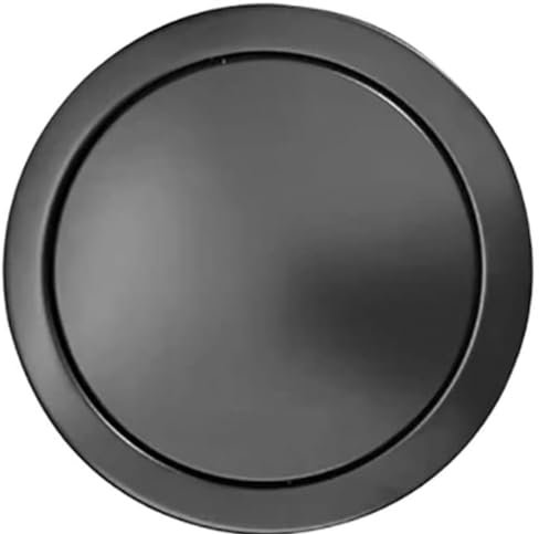 Coperchio Nero per Pattumiera, Copertura con Ribalta, Piano di Lavoro Integrato - Occhiello per Spazzatura in Acciaio Inox per Pattumiera da Cucina, Coperchio per Pattumiera da Incasso