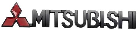 DAHJSD Auto Emblem für Mitsubishi L200 Single Cab 2015-2018, Auto Body Front Motorhaube Heckkoffer Abzeichen Emblem Buchstaben Abziehbilder Aufkleber,Auto Styling Dekorative Zubehör,A Black