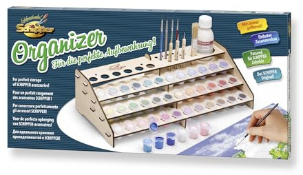 Schipper 605214708 Malen nach Zahlen Organizer – Für die perfekte Aufbewahrung, geeignet für Schipper Zubehör, 19x39x10cm