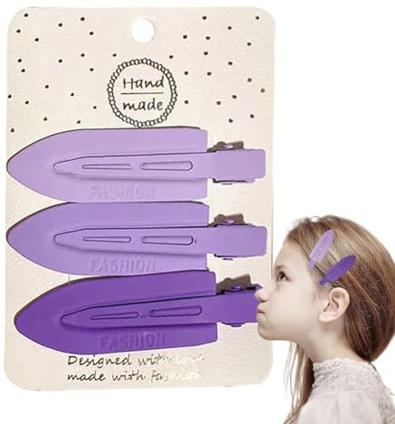 Fermagli Per Capelli Senza Piega - Fermagli Per Capelli Piatti Con Becco D',3 Pezzi Fermagli Per Capelli Senza Piega, Mollette Per Capelli Senza Piega Per Le Donne, Salone Di Trucco, Parrucchier