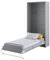 Friderik Concept PRO 3 CP-03 Wandklappbett Vertikal Schrankbett, 90x200 cm (Grau)