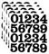 Number Stickers, 100pcs Black Number Sticky 2 Inch Self Adhesive Vinyl Sticky Numbers 0-9 House Numbers for Mailbox,Door（5 Sheets, 50mm