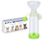 Aerosol-Inhalator-Spacer für Katzen und Hunde – Handlicher Spacer zur Medikamentenverabreichung an Ihr Haustier mit exklusivem Atemindikator. (for Cat (Green))