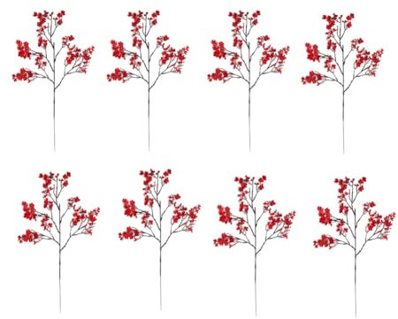 Pesfehhy Rote Kunstblumen Weihnachtsblumen Simulierte Kunstblume Mantianxing Kunstblumen Blumenzucht Arrangement