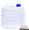 Mounteps Bouteille d'eau Pliable 5L 10L 15L Bouteille de Camping en Plastique avec Robinet (15L)
