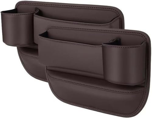 JIAXILI Aufbewahrungsbox für Autositzlücken für Audi Allroad Quattro 2001-2006, PU Leder Auto Storage Taschen,Multifunktionaler Automobilorganisator